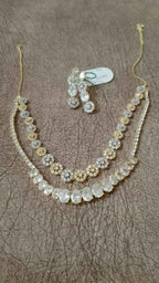 Premium Dual-Layered American Diamond Festive Layered Choker Set