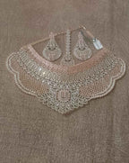 Royal Rose-Gold Finish Statement Choker Set